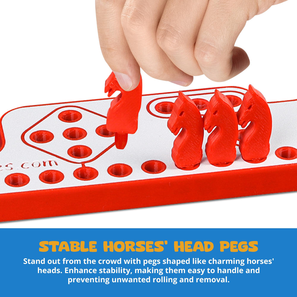 GAMES BY 3D Pegs and Jokers portable design makes travel-friendly game nights easy.