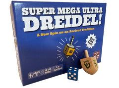 Games by Oz Super Mega Ultra Dreidel cards spread inviting quick strategic play