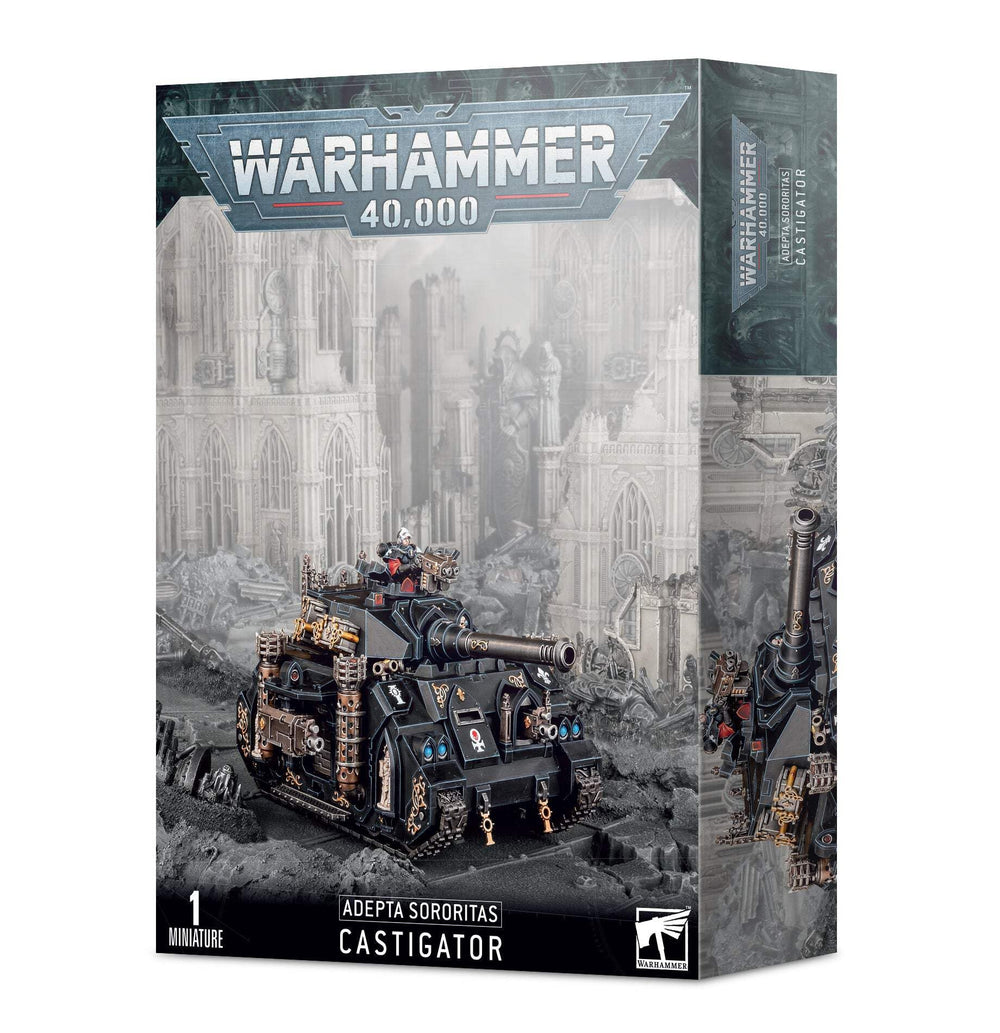 Games Workshop Adepta Sororitas Castigator miniature, assembly-ready and painting-friendly for tabletop gameplay.