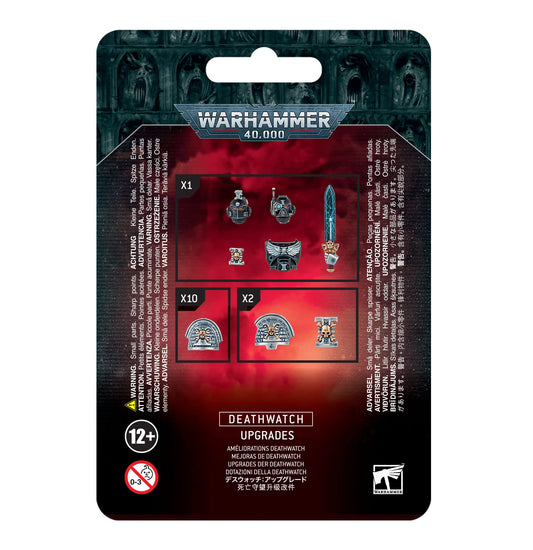 Games Workshop Deathwatch upgrade kit front view highlighting enhanced armor detail for tabletop battles