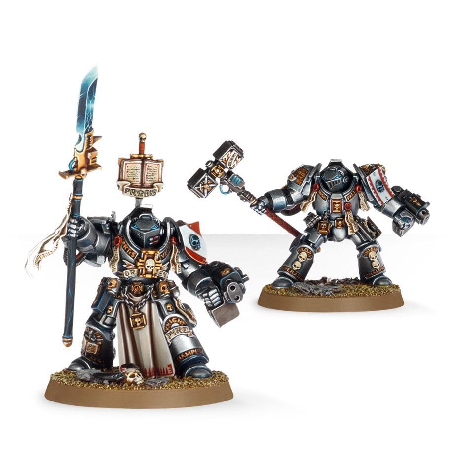 Games Workshop Grey Knights psilencer incinerator showcasing varied armament choices.