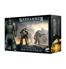 Games Workshop Horus Heresy MK III Tactical Squad, unpainted, ideal for assembly and tabletop painting.