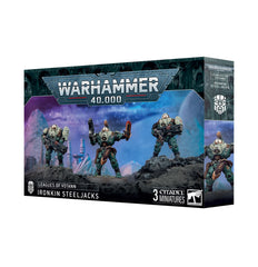 Games Workshop Ironkin Steeljacks ready for tabletop combat in a battle-ready pose.