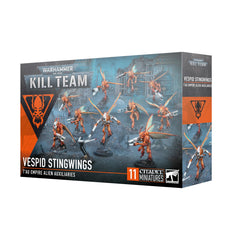 Games Workshop Tau Vespid Stingwings miniatures ready for painting and tactical play.