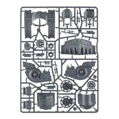 Plagueburst Crawler skulls-and-armor detail shows corrosion textures and daemon-inspired motif