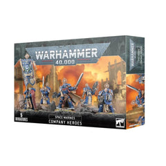 Games Workshop Space Marines Company Heroes Captain figure ready for tabletop battles and army leadership.