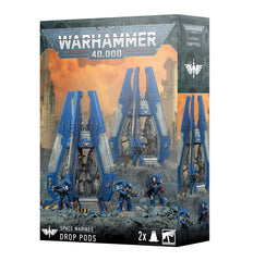 Games Workshop Space Marines Drop Pods - space-marines-drop-pods for rapid deployment on the battlefield.