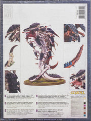 Games Workshop Tyranid Trygon/Mawloc parts laid out side view for easier sorting