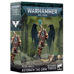 Games Workshop Astorath the Grim miniature in commanding pose for Blood Angels battles.