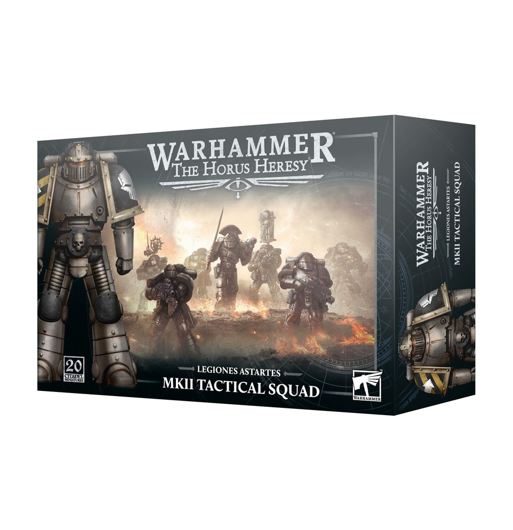 Games Workshop Warhammer Legiones Astartes MKII Tactical Squad miniatures, ideal for assembling and painting collectible units.