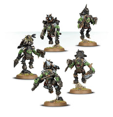 Games Workshop Warhammer Ork Stormboyz multi-part plastic reveal varied heads and torsos options.