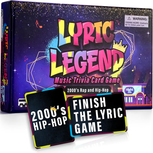 Game That Song Lyric Legend deck on table for a lively family game night