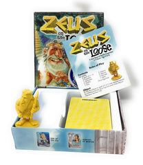 Gamewright Zeus on the Loose play area, showcases setup and strategic play.