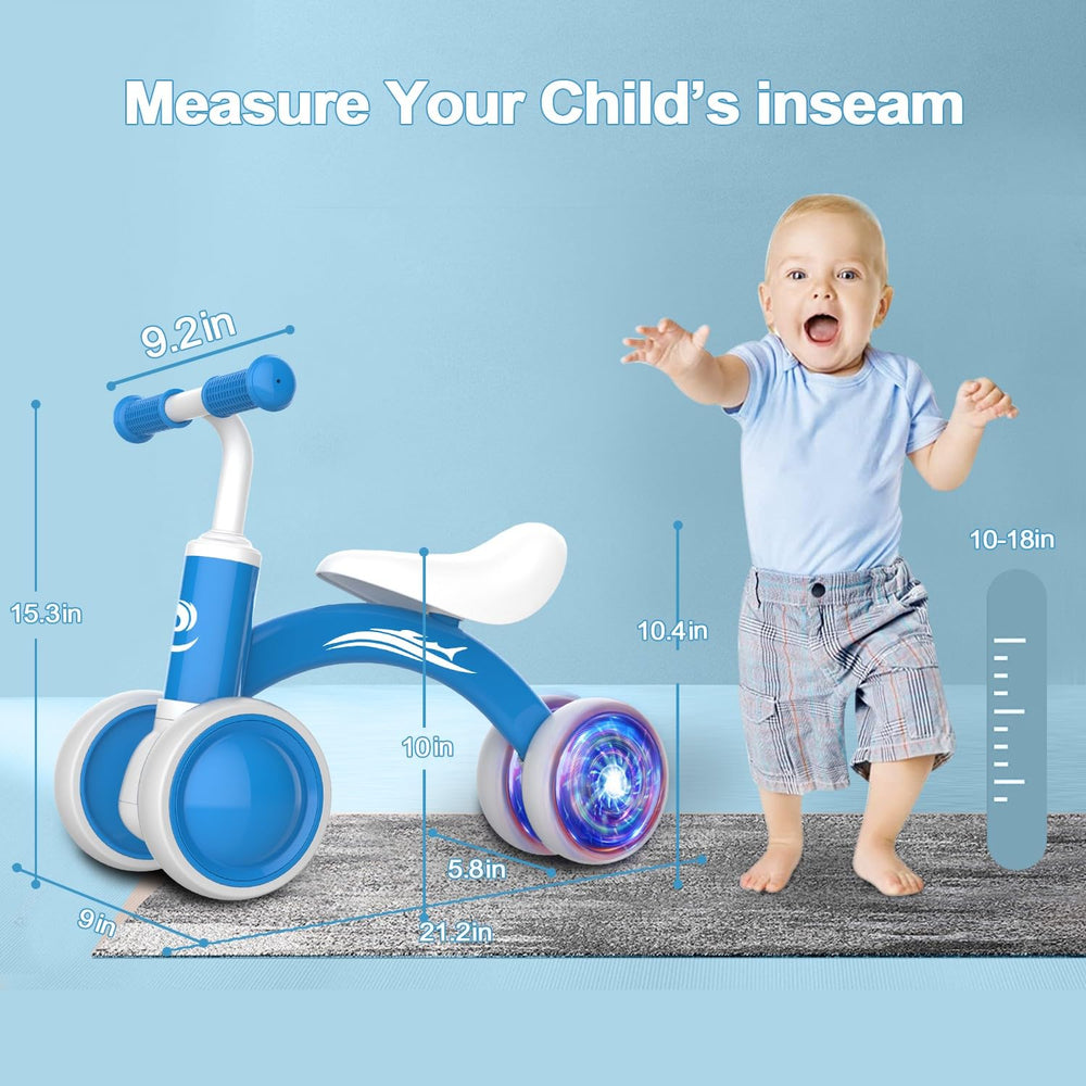 Gamfeiny baby balance bike learning ride supports balance and coordination.