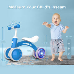Gamfeiny baby balance bike learning ride supports balance and coordination.