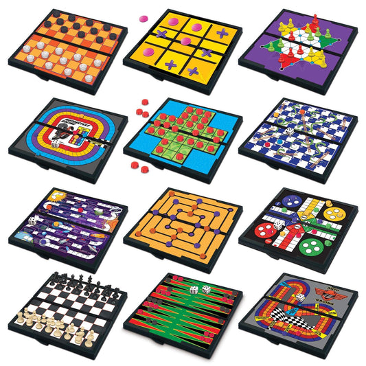 Gamie Magnetic Board travel games cover, showcasing the compact 5-inch kit for road trips