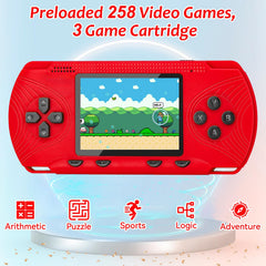 GAMPLAE hand-held side view highlights ergonomic grip and durable ABS shell for daily use.