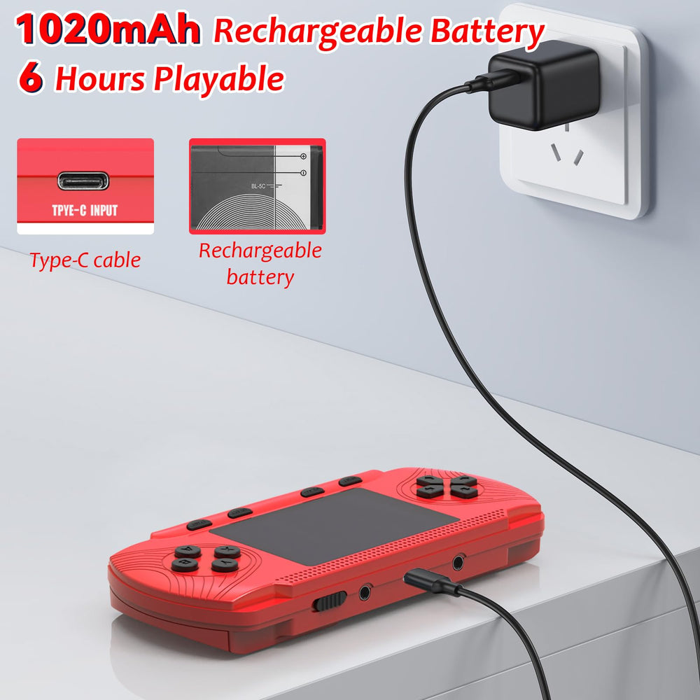 GAMPLAE built-in battery offers 1020mAh for hours of gaming on the go.