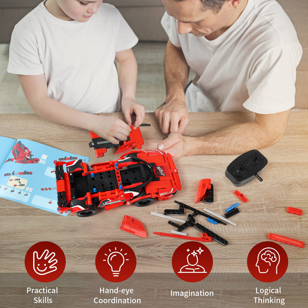 Kids assembling GAMZOO RC toy fosters collaboration and problem solving