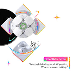 GAN 251 M Air smooth turning emphasizes effortless corner cutting and flow.