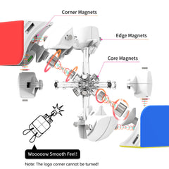 GAN 251 M Pro 2x2 speed cube enables quick solves.