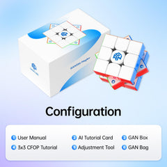 GAN 356 Maglev 76 magnets deliver a balanced magnetic feel for fluid motion.