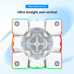 GAN 356 ME Wing Core 2.0 provides stable turns and smoother alignment.
