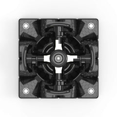 GAN 460M IPG core blends iron and plastic for stronger anti-pop performance.