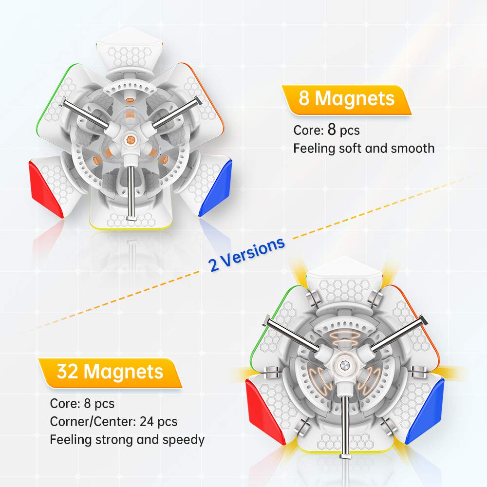 GAN Skewb GES Pro tuning dials illustrate adjustable tension for a personalized feel.