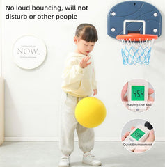 Indoor scene using Ganjiang foam ball as dodgeball on carpet.