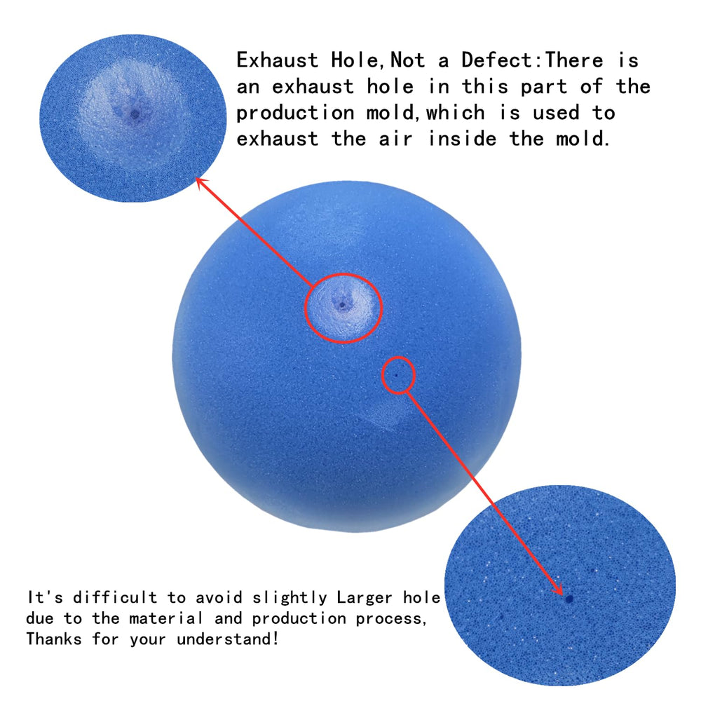 Ganjiang blue foam ball used in dodgeball style play indoors.