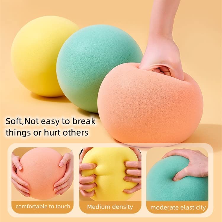 Ganjiang blue foam ball used in yoga or balance exercises.