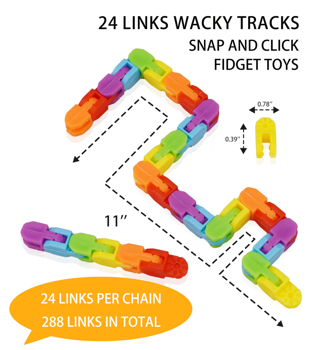 Ganowo Wacky Tracks durable plastic pieces for long-lasting play sessions.