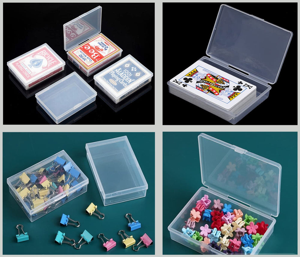 Gansita PP plastic storage box in clear view for cards
