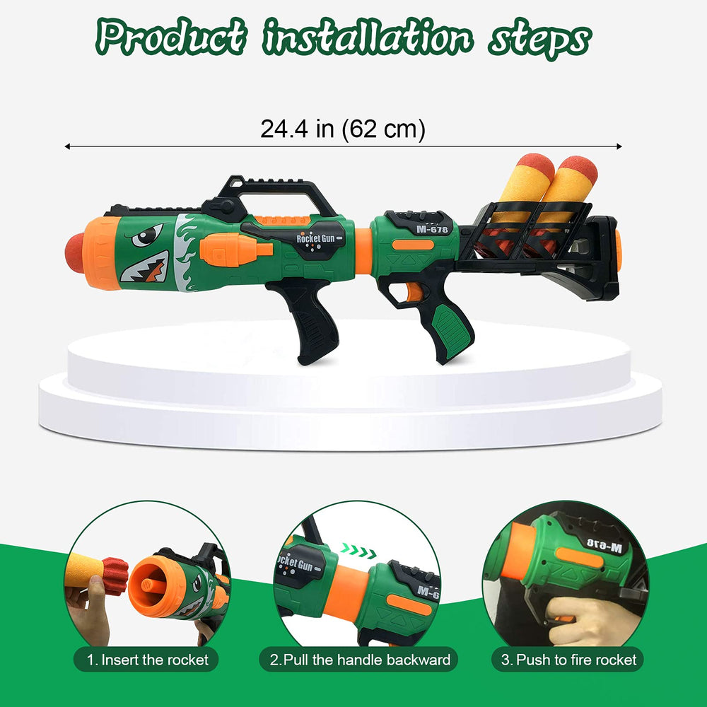 Gantan easy-assembly image shows quick setup without batteries.