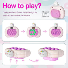 GAPER GO fast push toy lights up during sessions to heighten sensory feedback.