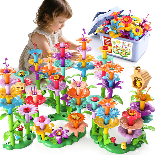 Garbo Star 148pcs flower garden kit fuels imaginative flower building and room décor ideas