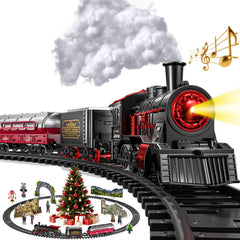 Garbo Star Christmas Train locomotive detail for holiday playtime with steam-era charm