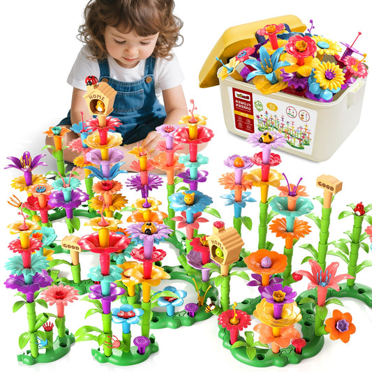 Garbo Star flower garden building pieces for kids to spark creativity and coordination.