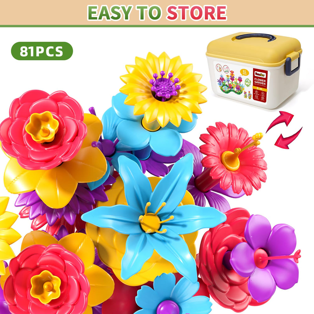 Garbo Star flower garden decor kit adds colorful accents to playrooms.