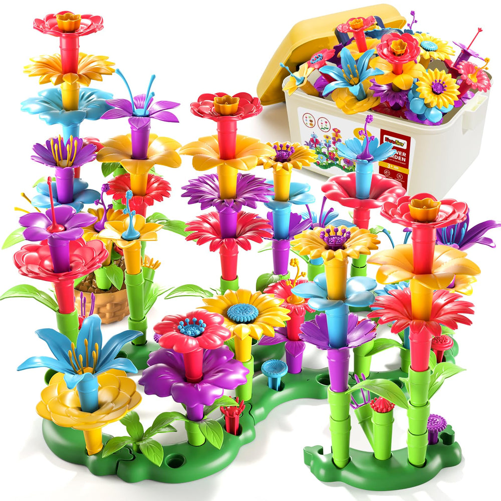 Garbo Star toy storage box keeps pieces organized for quick cleanups after play.