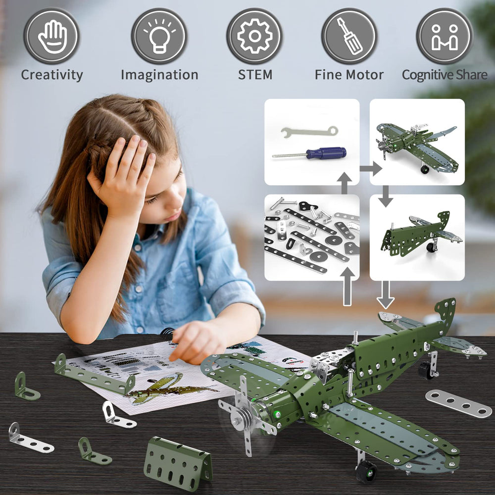 Includes tools and scale plate for precision during assembly.