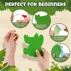 Garma kit with needles and threads for safe, beginner-friendly stitching practice