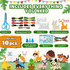 Garma Puppy Sewing Kit beginner-friendly guide helps kids learn sewing safely