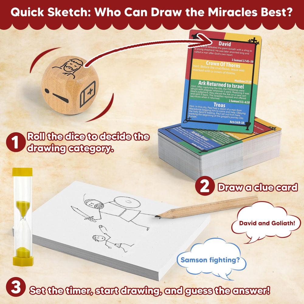 Garybank Draw & Guess dice-roll action—easy category selection for smooth gameplay.