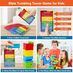 Garybank Faith Tower cards quiz showcases 260+ questions for engaging Bible learning