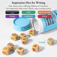 Garybank Story Cubes roll with instant prompts for writing sessions