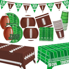 Gatherfun football plates 9-inch dinner design for quick, mess-free serving