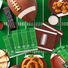 Gatherfun football tablecloth 54x108 with touchdown motif