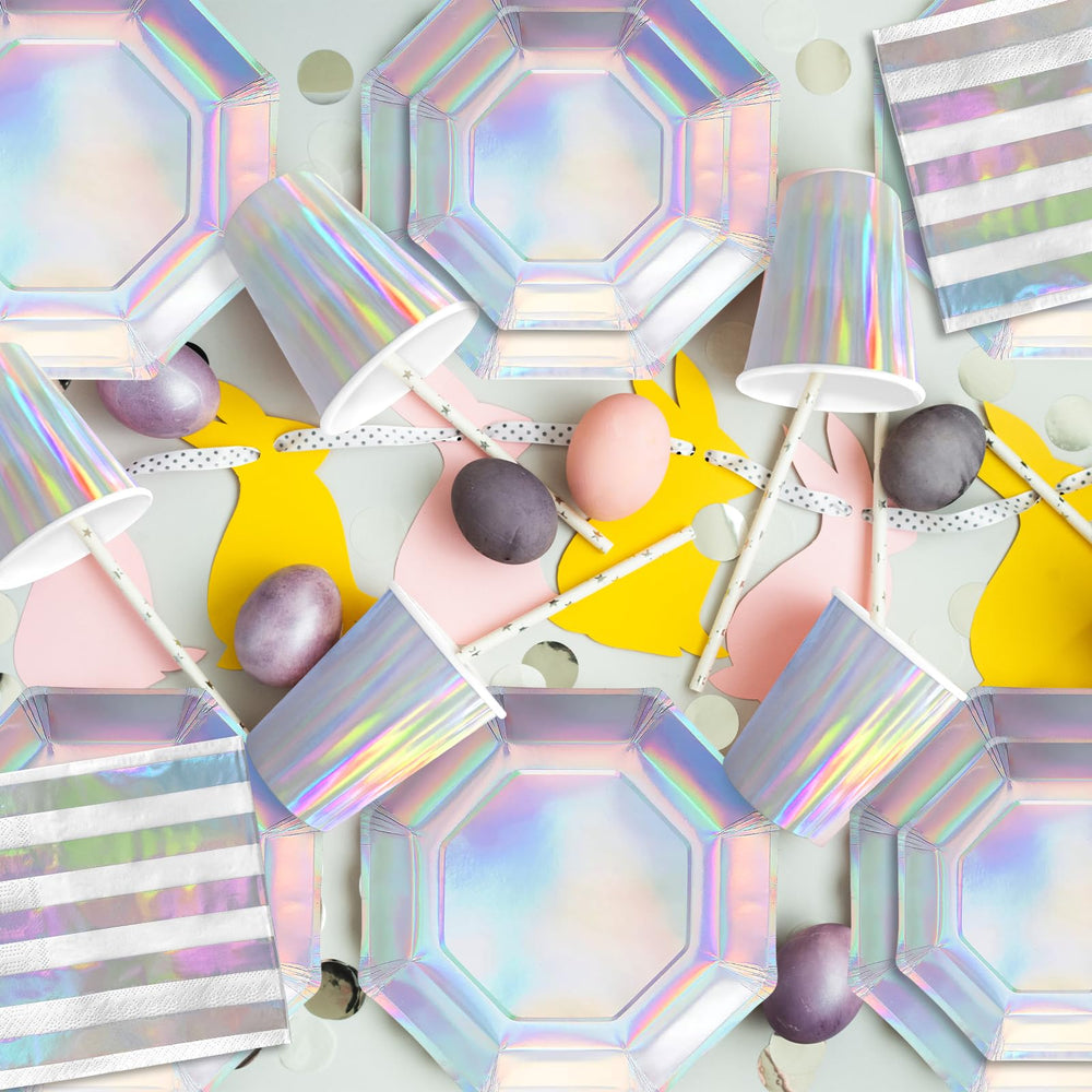 Gatherfun iridescent cups showcase drinks with rainbow shine